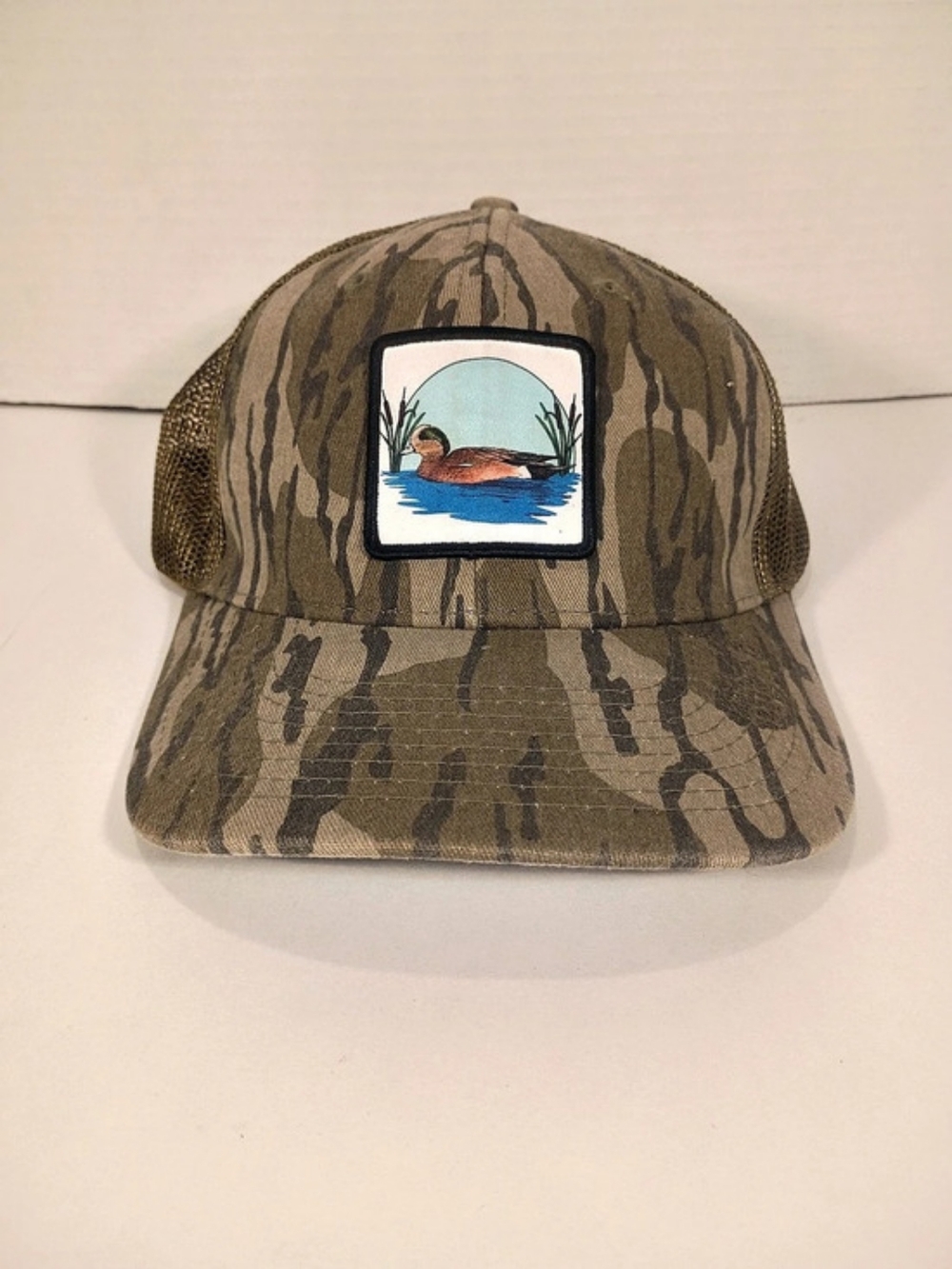 Riverbed Threads Camo Duck Trucker Hat Brown & Green